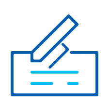 Graphic illustration of a ballot box with a pencil, symbolizing voting and election participation.