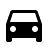 Icon of a car representing automotive themes, suitable for transportation or vehicle-related content.